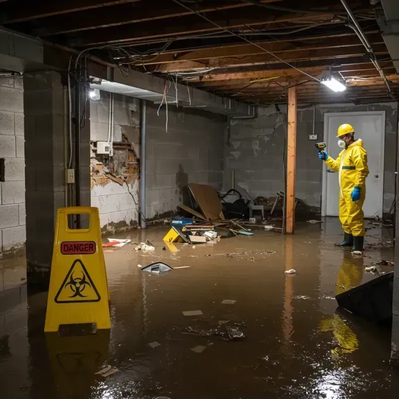 Flooded Basement Electrical Hazard in Williamstown, KY Property